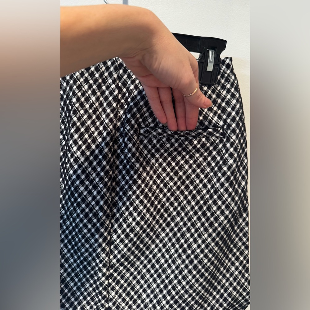 SPANX Ponte Wrap Mini Skort in Classic Black Plaid - Picture 6 of 15